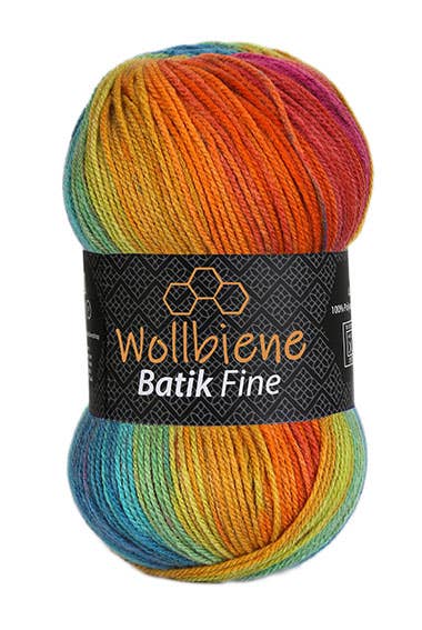 Woolbee Batik Fine Gradient Wool Knitting Wool