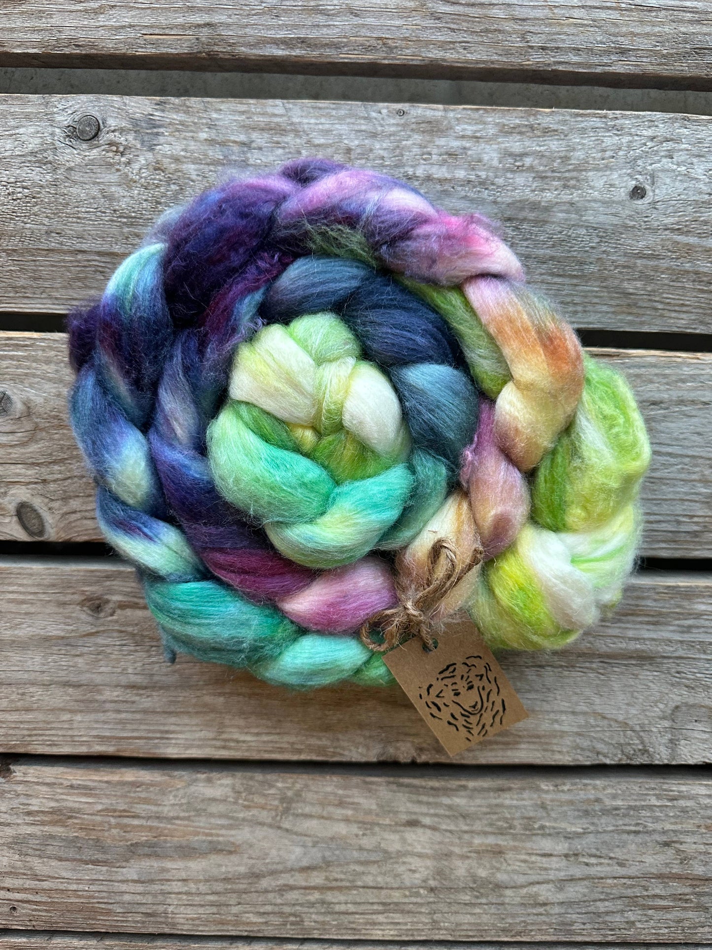 Merino Silk Roving Braids