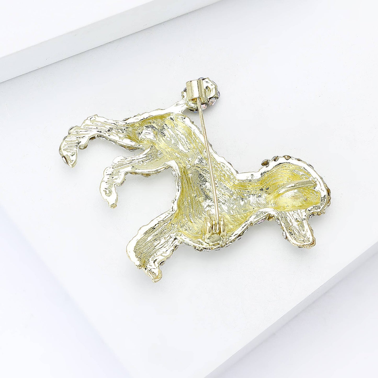 Sparkling Poodle Brooches, Dog Animal Pin Accessories