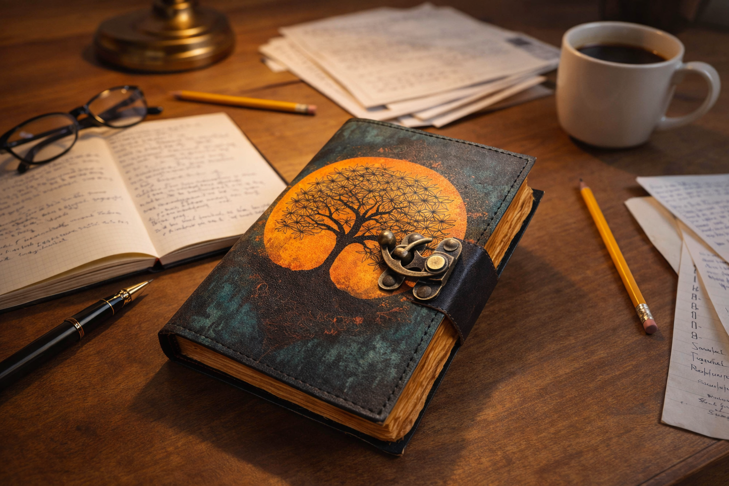 Leather Journal Blank Vintage Sketchbook Writing Diary