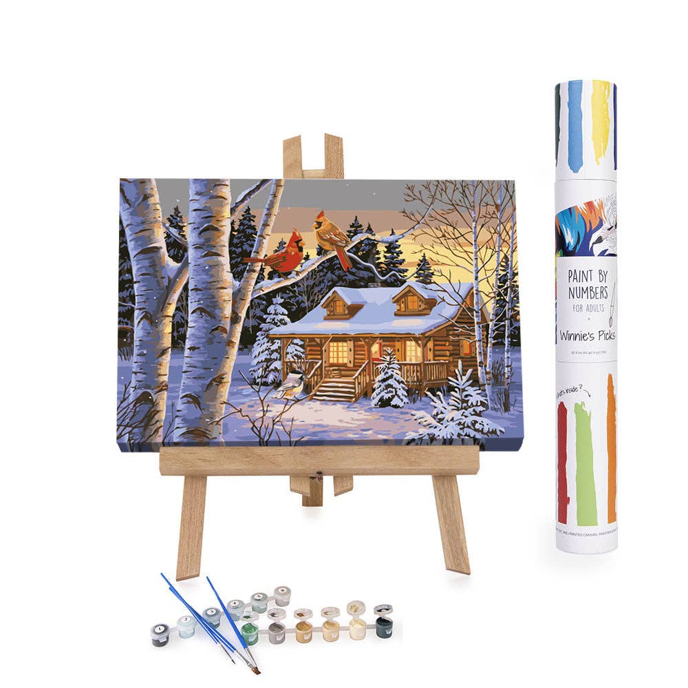 Rustic Retreat - DIY Paint by Numbers Kit - Christmas Gift