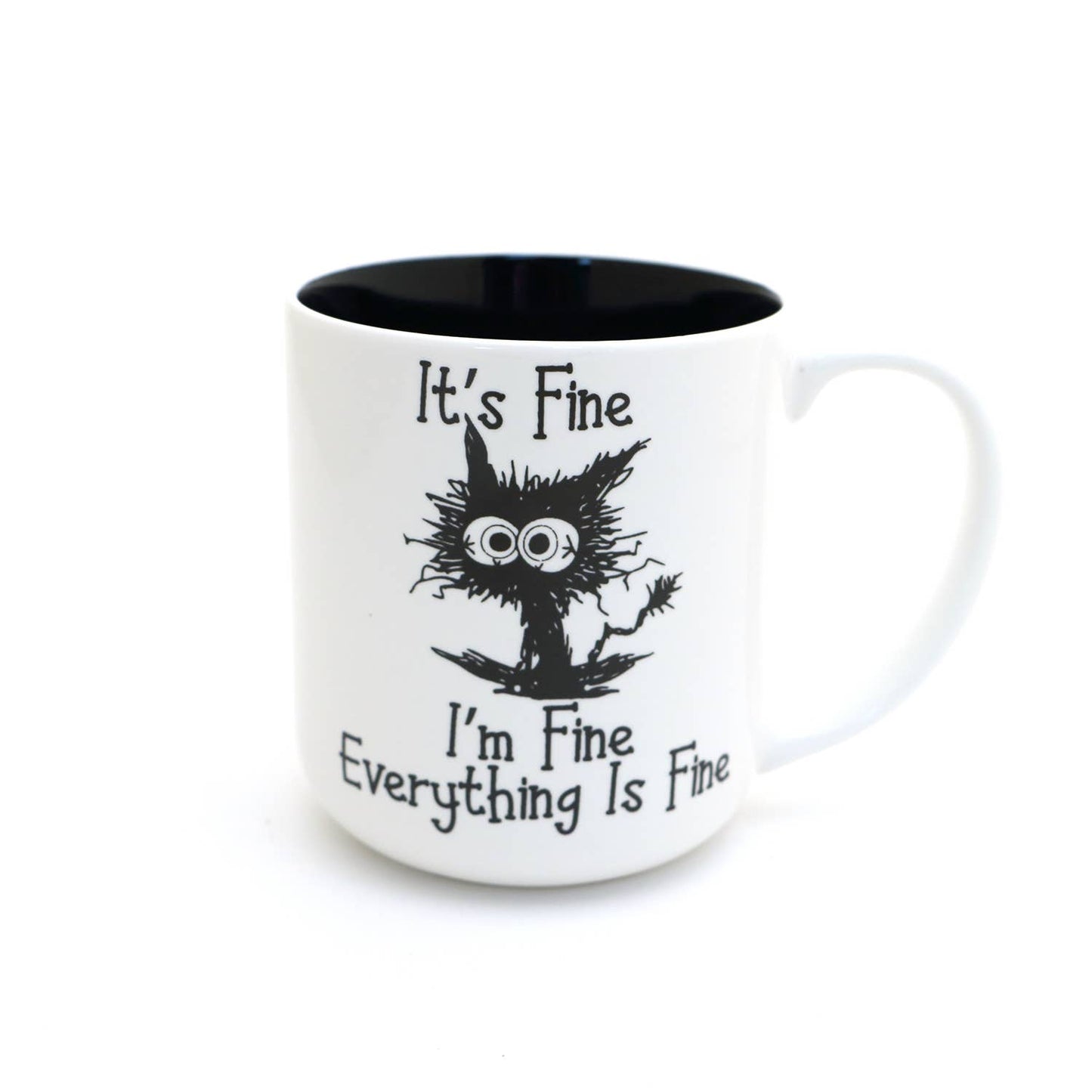 It's Fine, I'm Fine, Everything is Fine Cat Mug