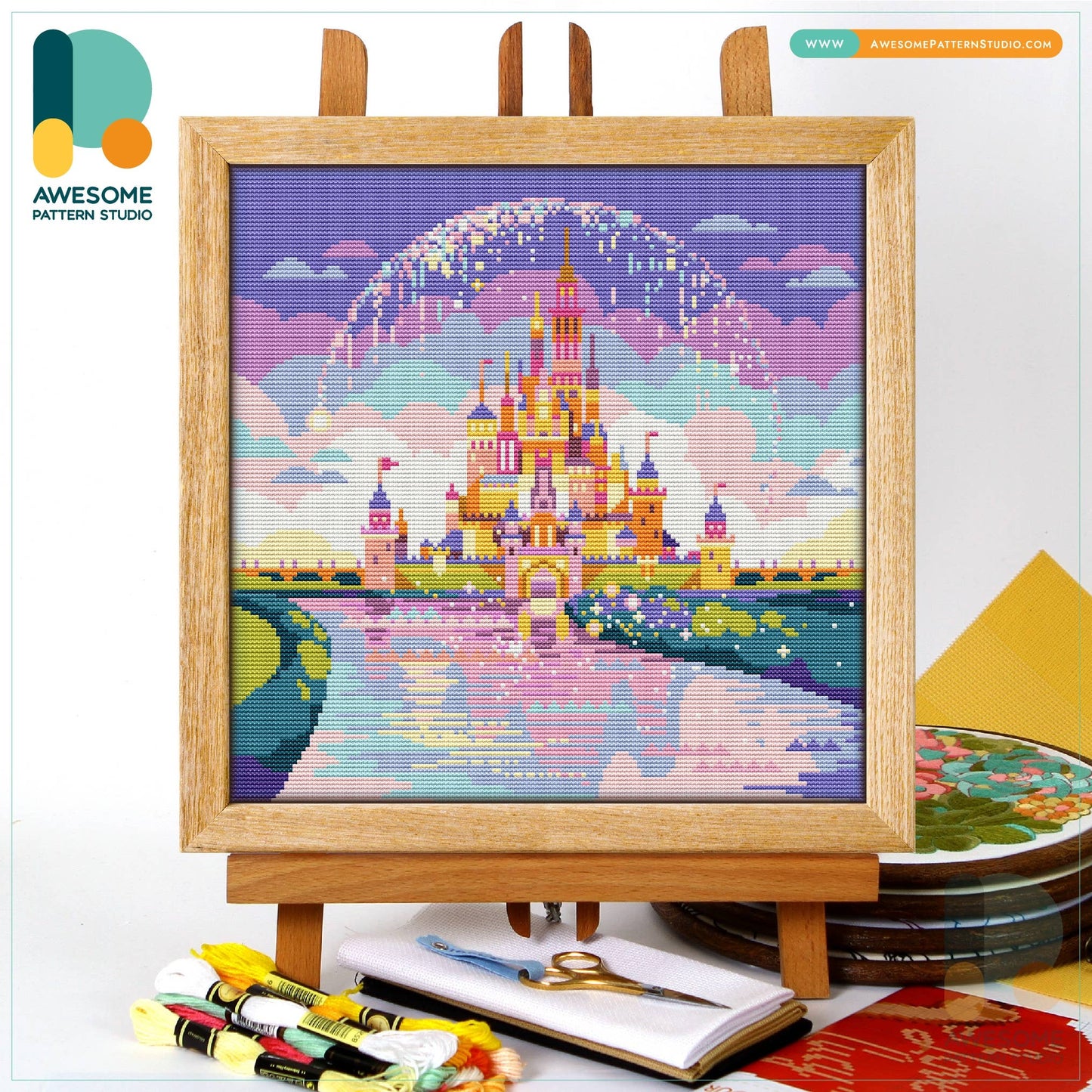 CS2317 Princess Castle, Counted Cross Stitch Kit