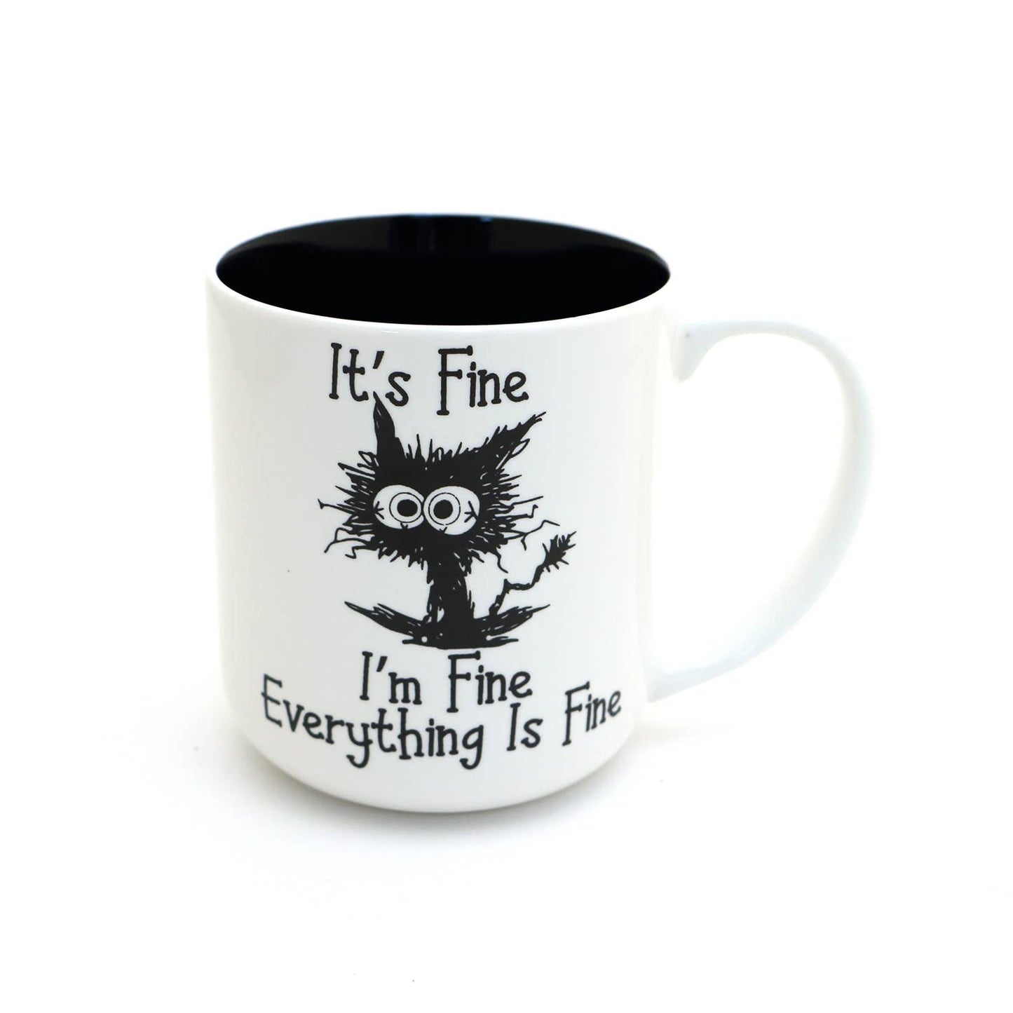 It's Fine, I'm Fine, Everything is Fine Cat Mug