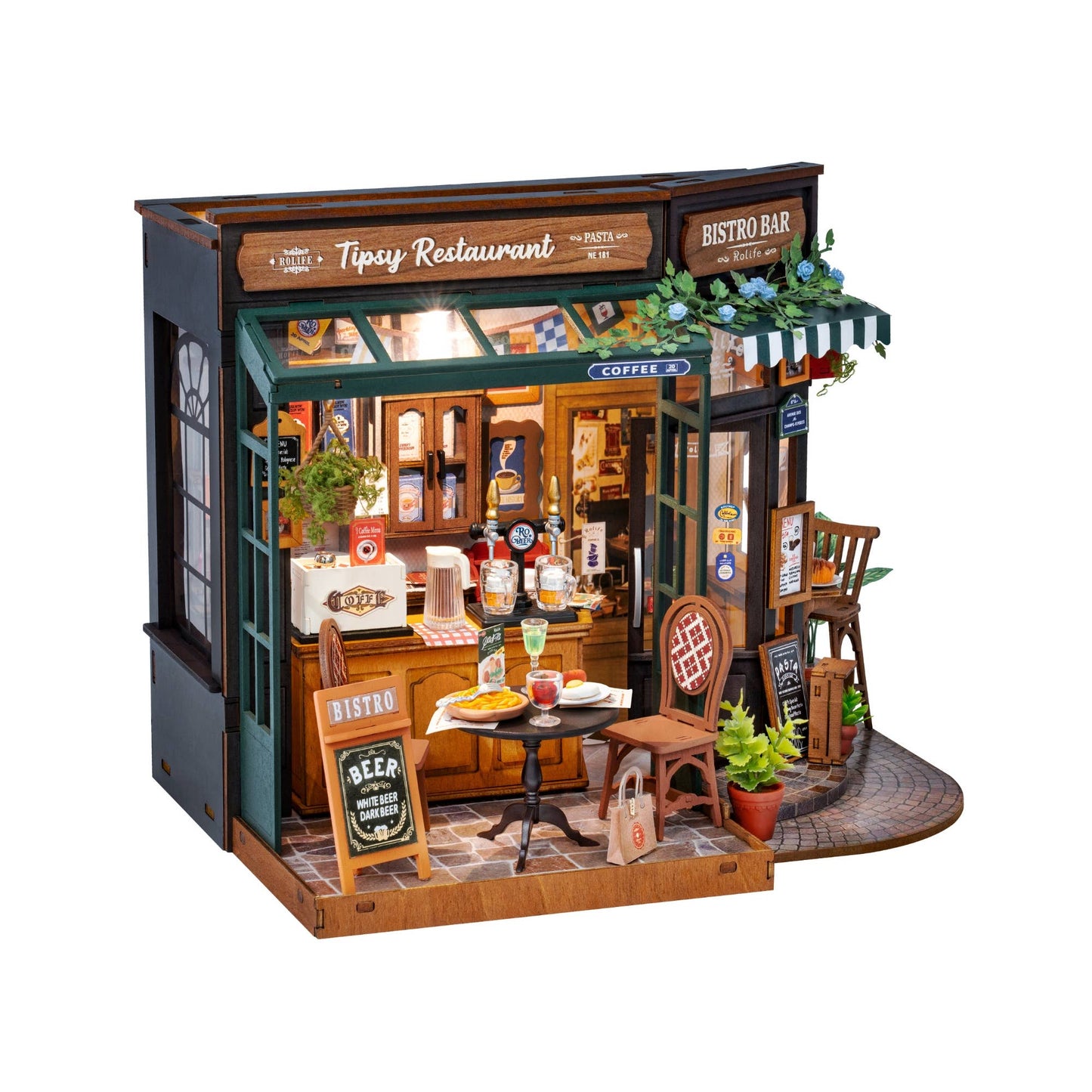 DIY Miniature House Kit: Tipsy Restaurant