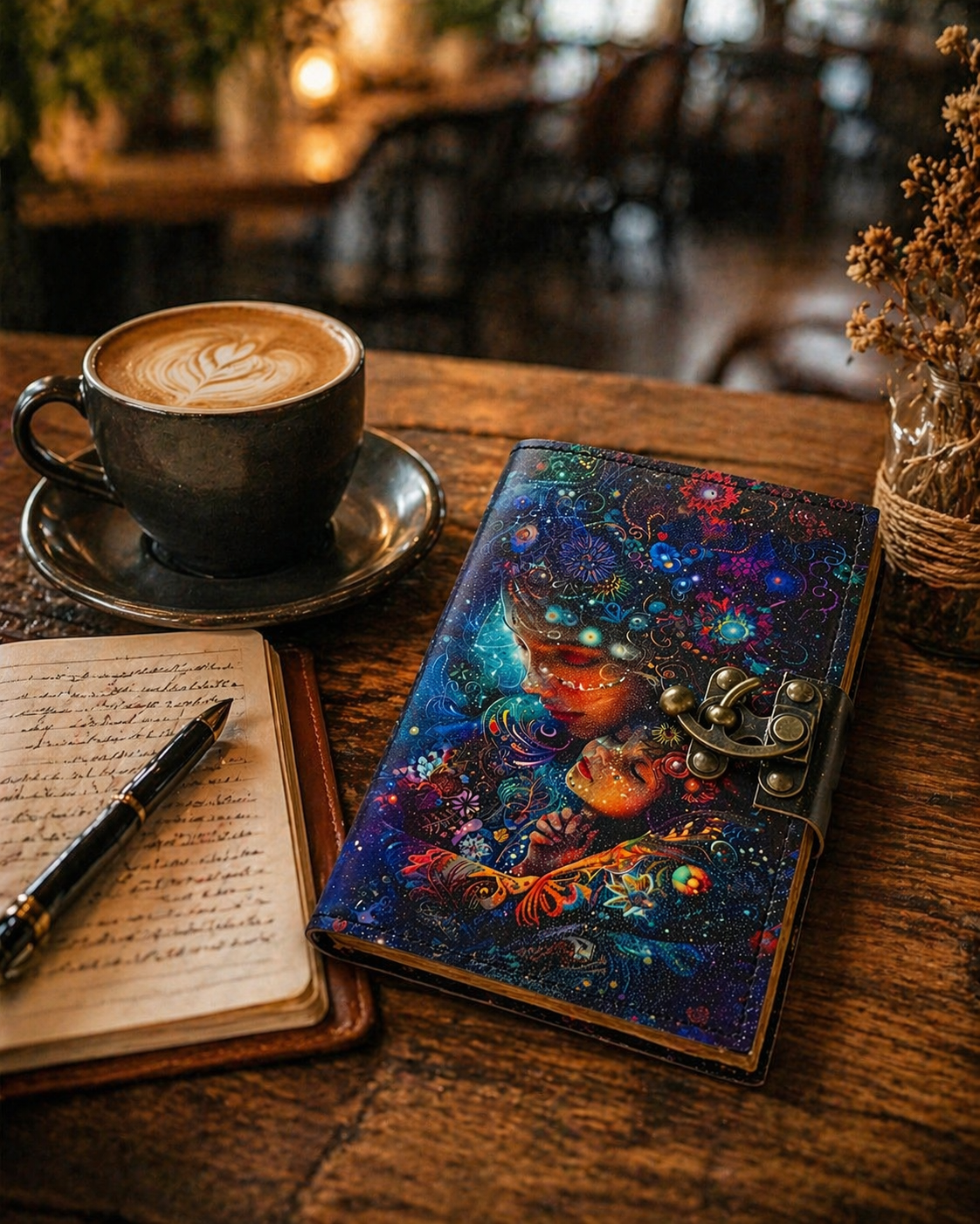 Vintage Rustic Leather Journal Handmade Diary gift for women