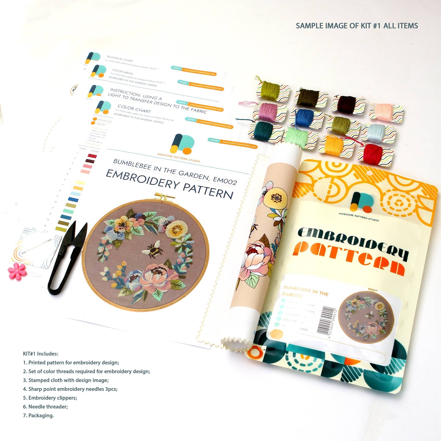 Nature Book Embroidery Kit