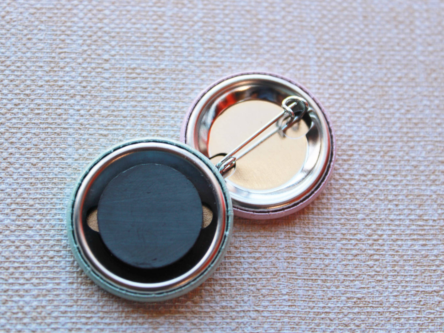 Yarn, Crochet and Yarn Pin Badge and Magnet Sets