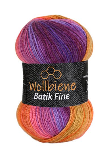 Woolbee Batik Fine Gradient Wool Knitting Wool