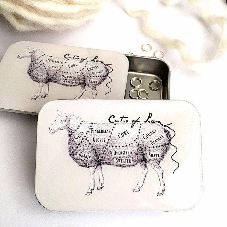 Cuts of Lamb Knitting Notions Tin, Crochet Notions