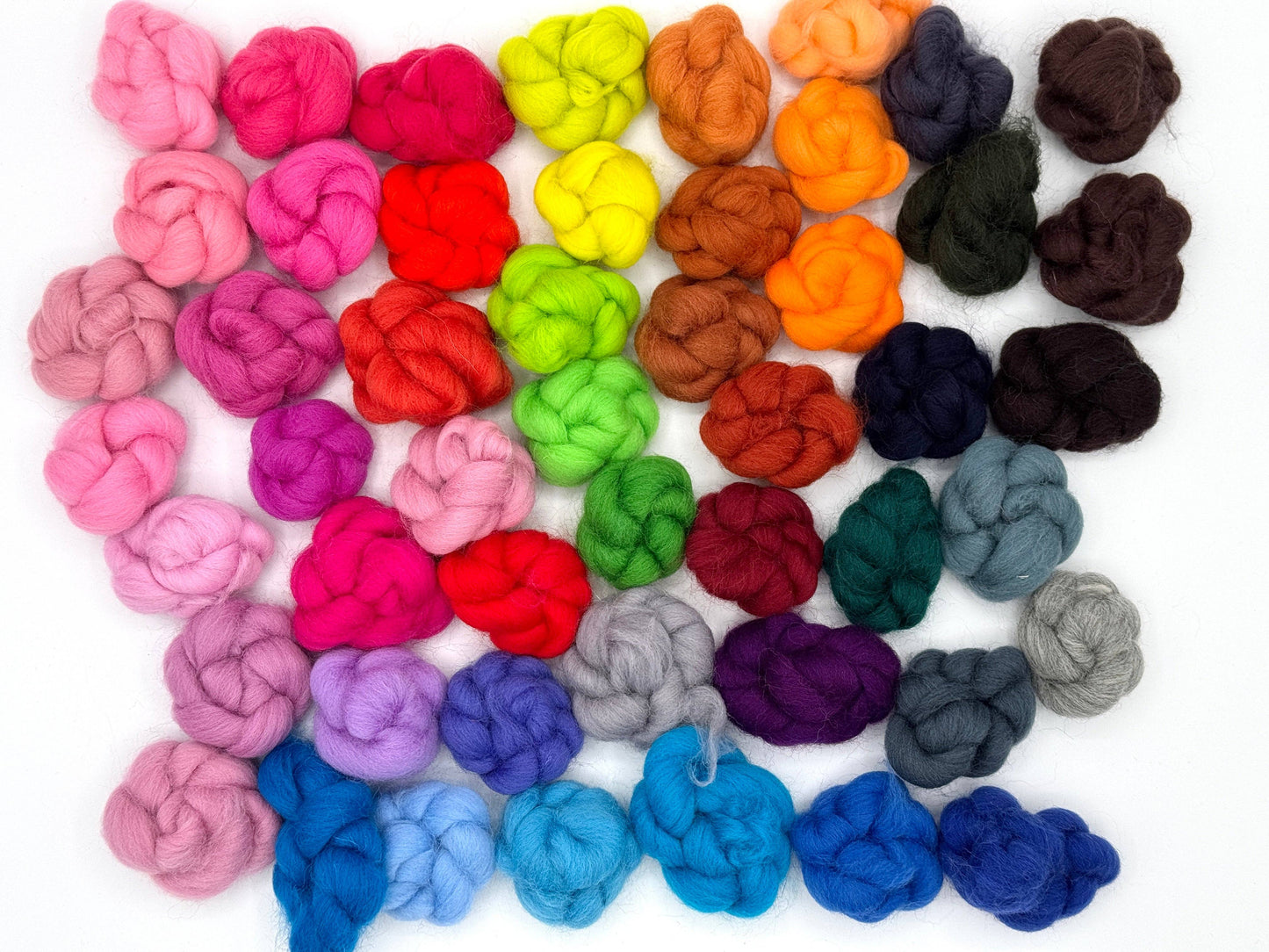 100 colors Needle Felting Wool 100% Merino Wool/Spinning/Super soft 21 Micron