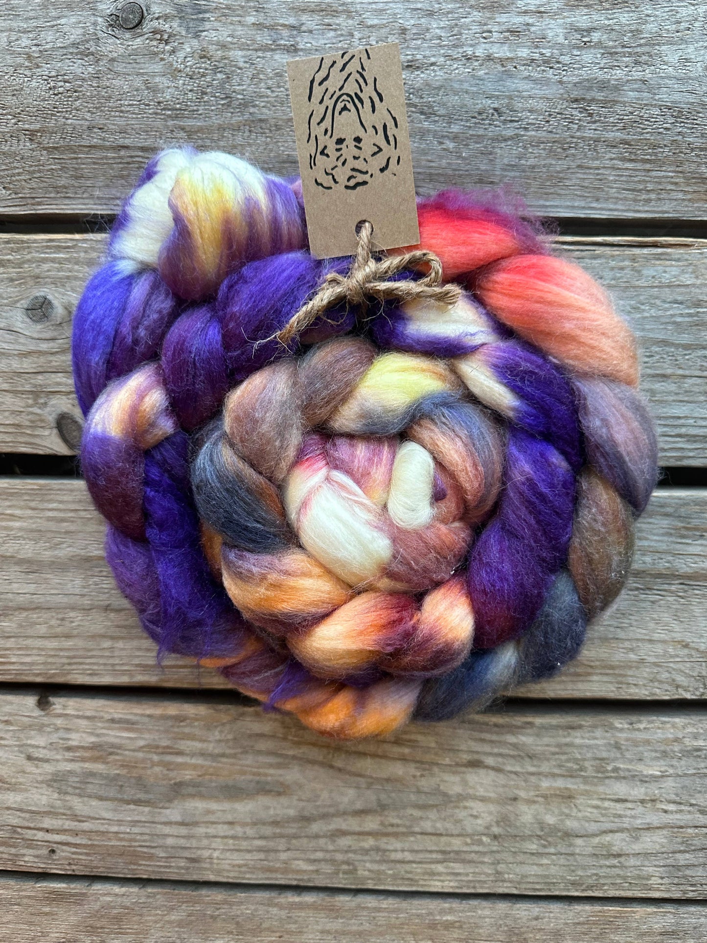 Merino Silk Roving Braids