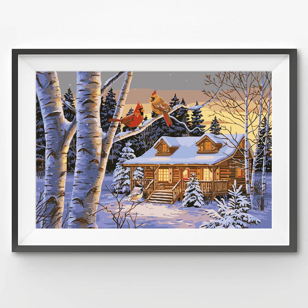 Rustic Retreat - DIY Paint by Numbers Kit - Christmas Gift