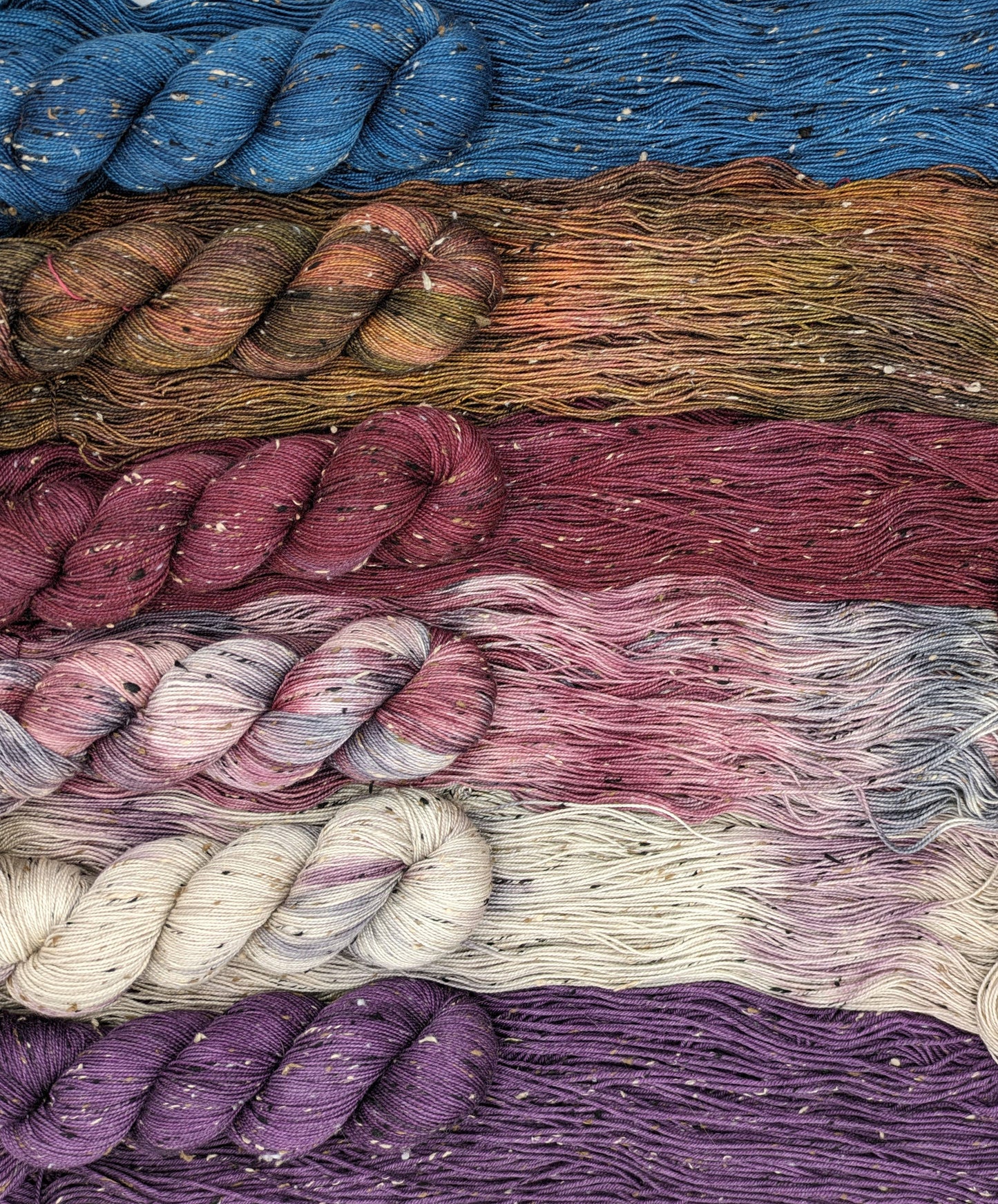 Tweed Fingering Yarn - 85% Superwash Merino & 15% Nep