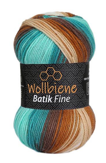 Woolbee Batik Fine Gradient Wool Knitting Wool