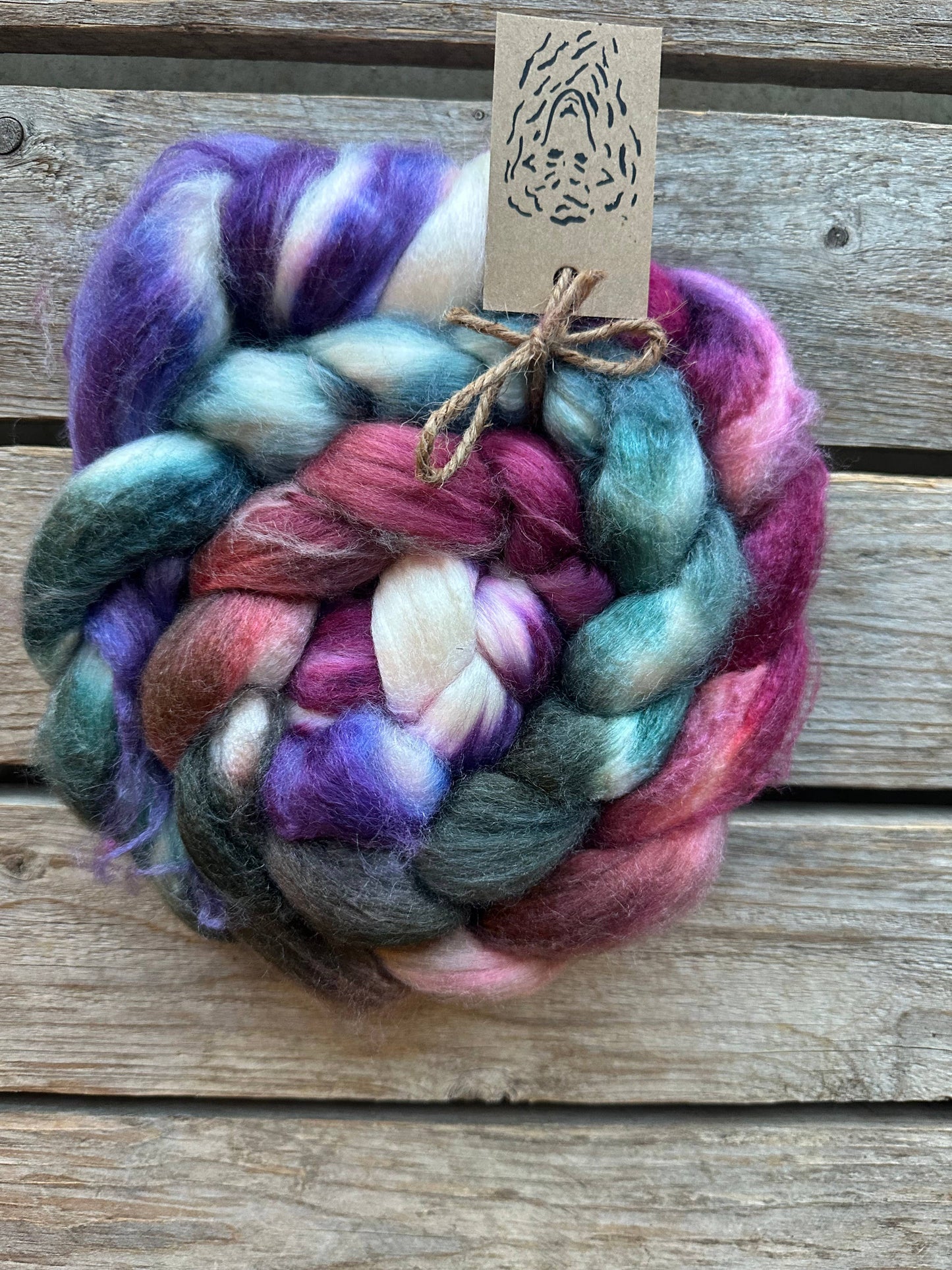 Merino Silk Roving Braids